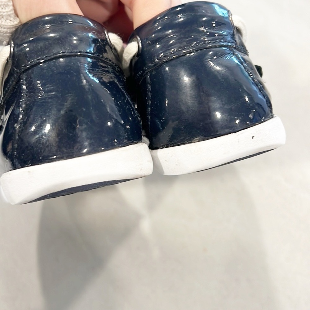 Cole Haan Nantucket Boat Shoe Nantucket Camp Moc Patent Leather Navy Blue size 6 - Picture 10 of 10